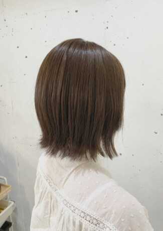 外ハネボブ×ナチュラルブラウンカラー サロンギャラリー  ヘアカタログ 