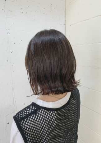ぱつっとボブ×ブラウンカラー サロンギャラリー  ヘアカタログ 